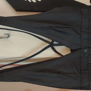 Nasty Gal dark gray very low cut front very unique design dress